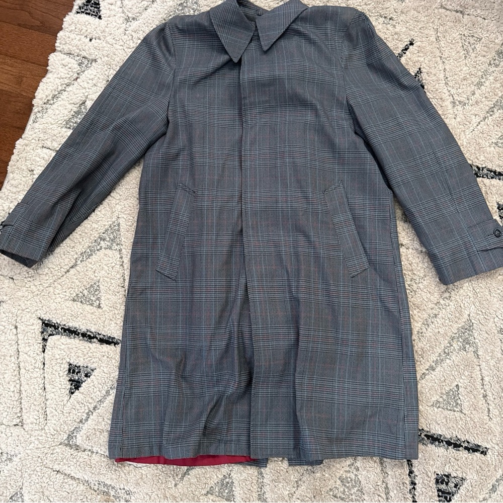 JCPenney Men's Classic Gray‎ Trench Coat size 40